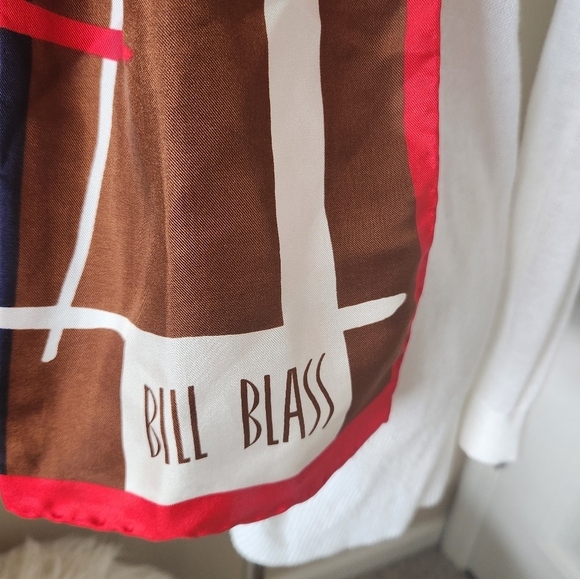 Vintage Bill Blass Silk Scarf - Picture 4 of 8